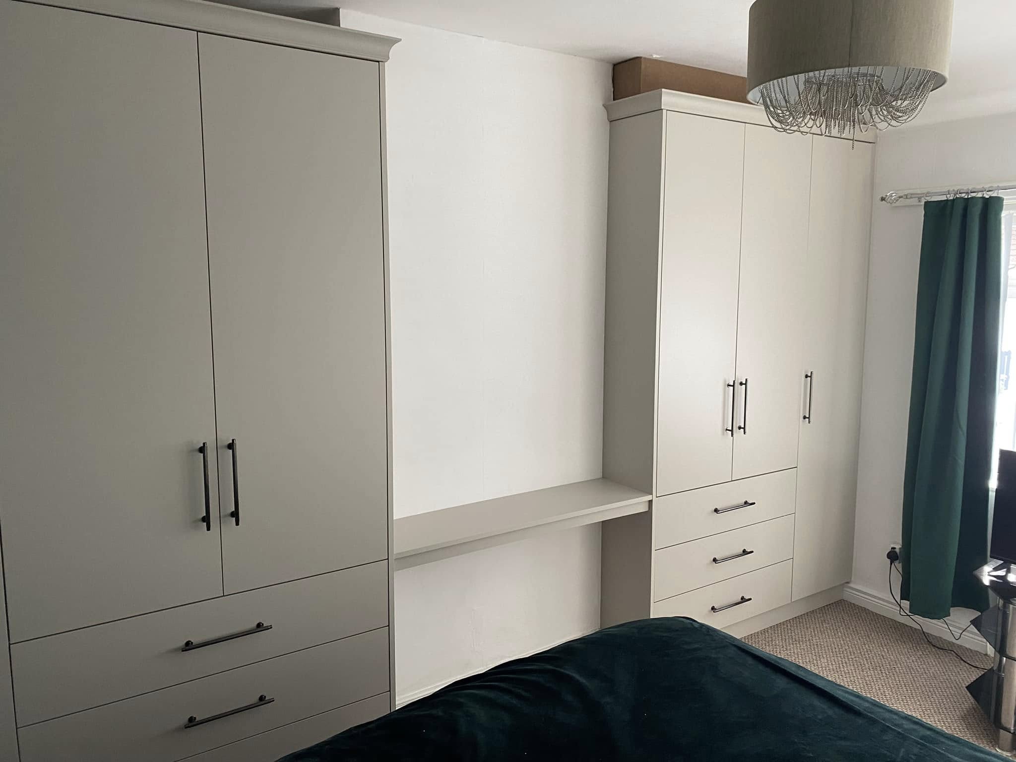 Bespoke fitted wardrobe installation
