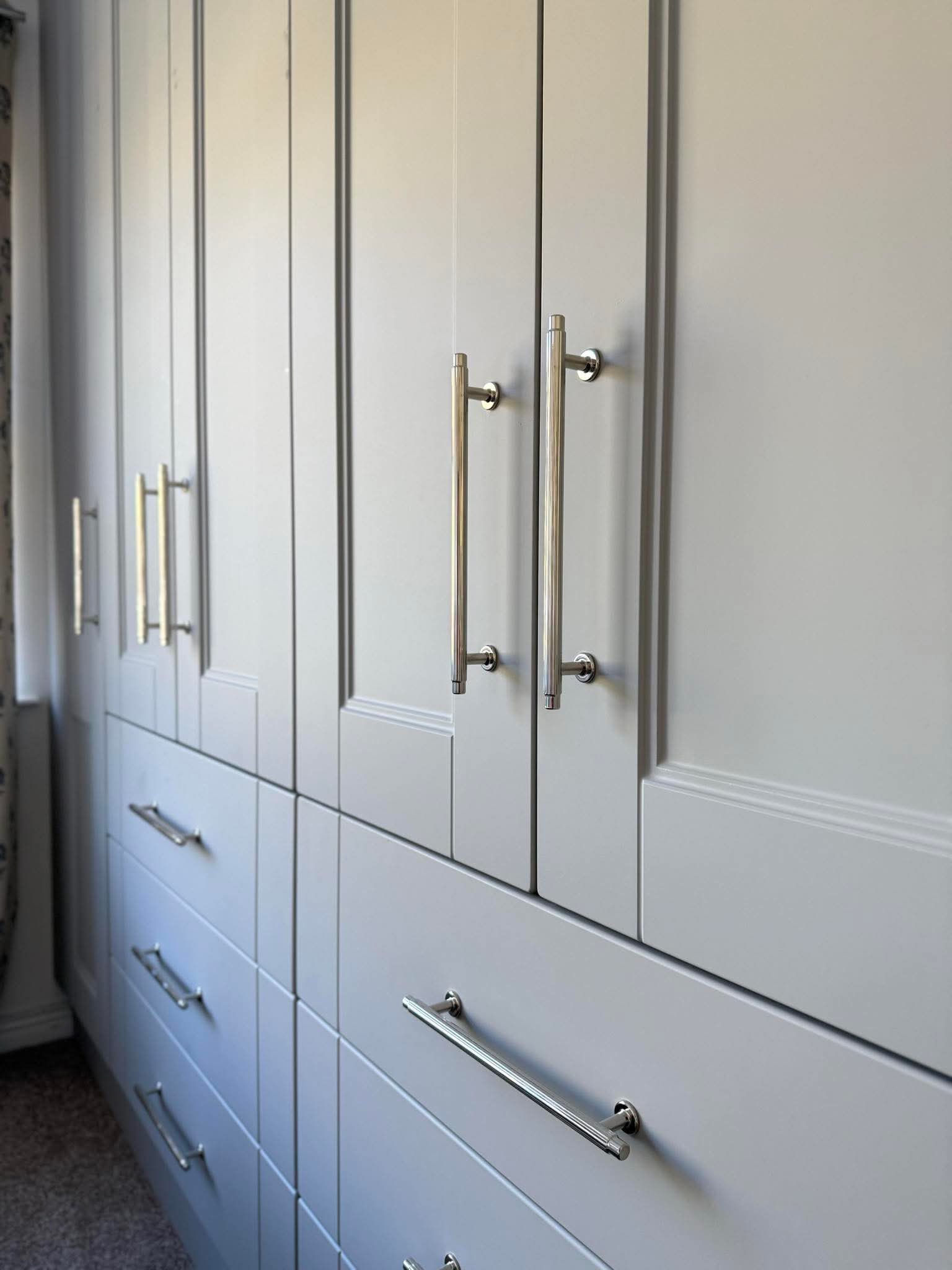 Bespoke fitted wardrobe installation in Ballymena
